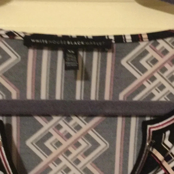 White House Black Market Geometric Design Tunic - Picture 3 of 4